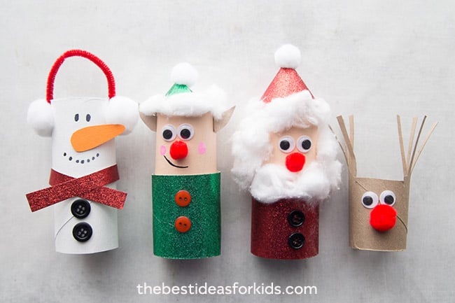 Christmas Toilet Paper Roll Crafts for Kids