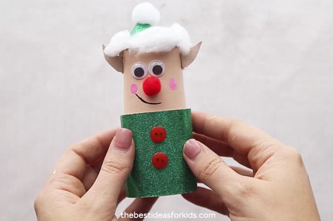 Elf Toilet Paper Roll Craft for Kids