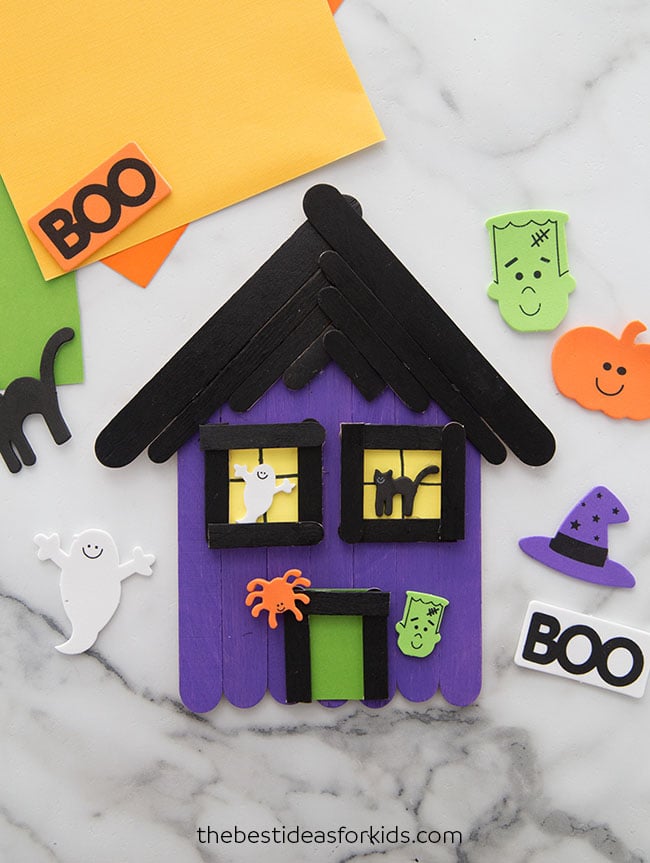 Haunted House Craft for Kids