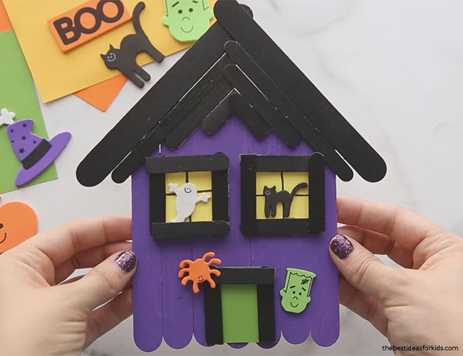 Spooky Halloween Haunted House Fridge Magnet 