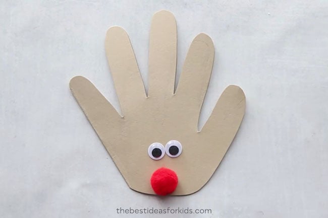 Reindeer Handprint Card