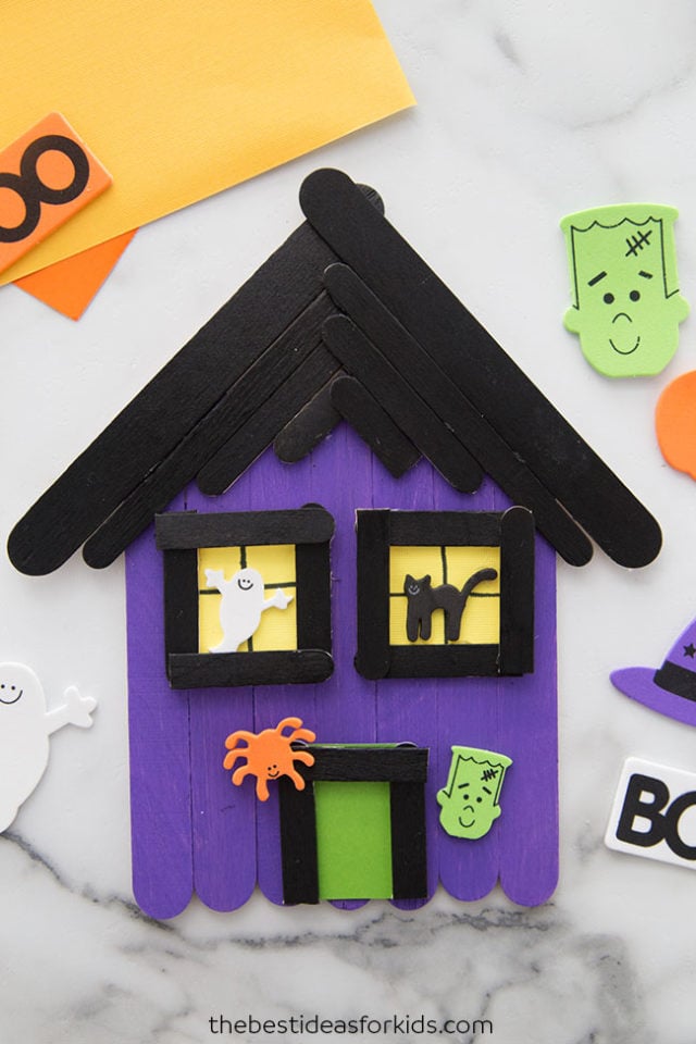  Popsicle  Stick  Haunted House Craft  The Best Ideas  for Kids