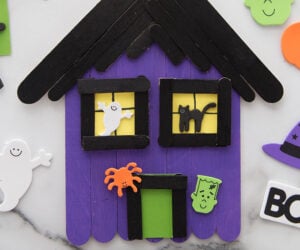 Popsicle Stick Haunted House