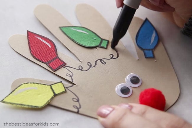 Reindeer Christmas Handprint Ideas