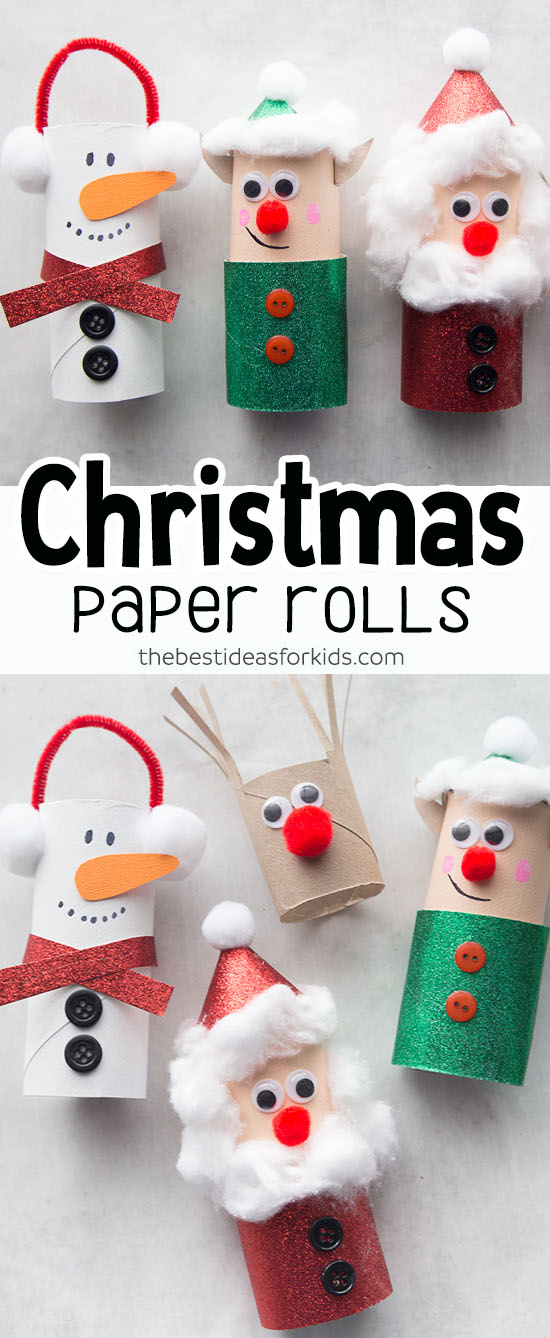 Christmas Toilet Paper Roll Crafts For Kids. 50+ Creative Holiday Projects  Made From Cardboard Tubes! - what moms love