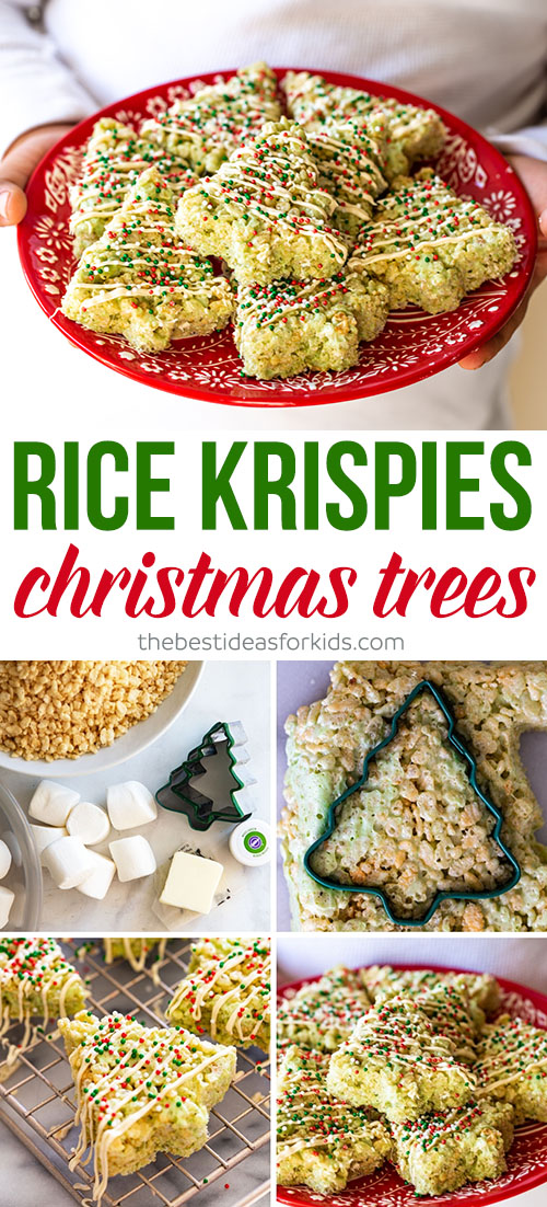 Christmas Rice Krispies Christmas Trees