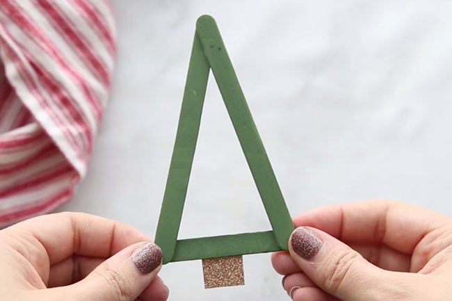 Christmas Tree Popsicle Stick Craft