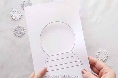Snow Globe Christmas Card (Free Printable) - The Best Ideas for Kids
