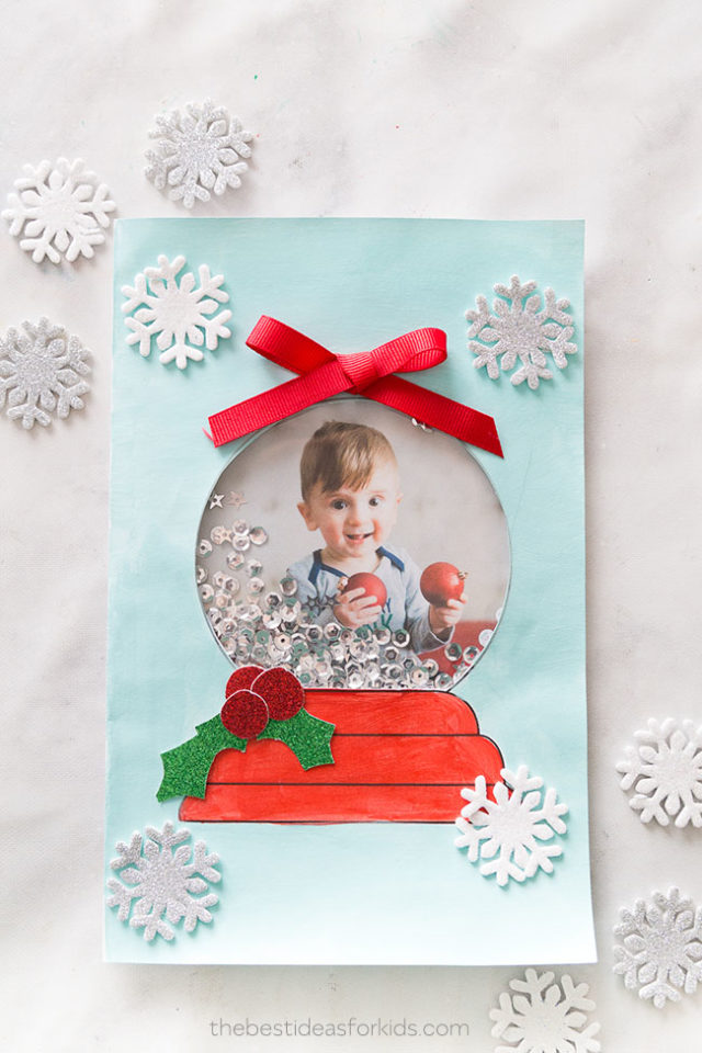 Snow Globe Christmas Card (Free Printable) The Best Ideas for Kids