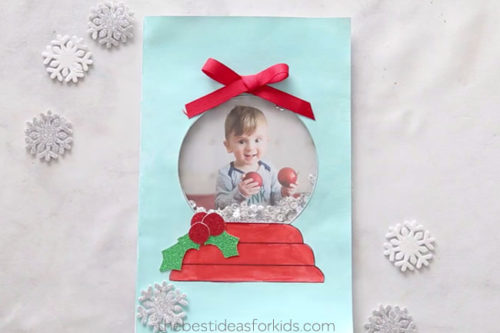 Snow globe keepsake craft template Snow Globe Template Card - The Best Ideas for Kids