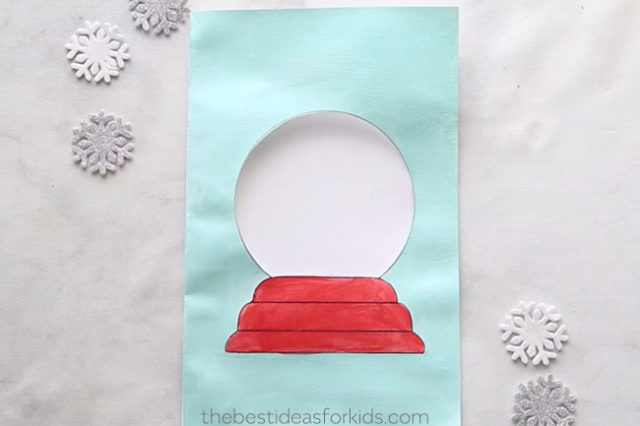 Snow Globe Christmas Card (Free Printable) - The Best Ideas for Kids