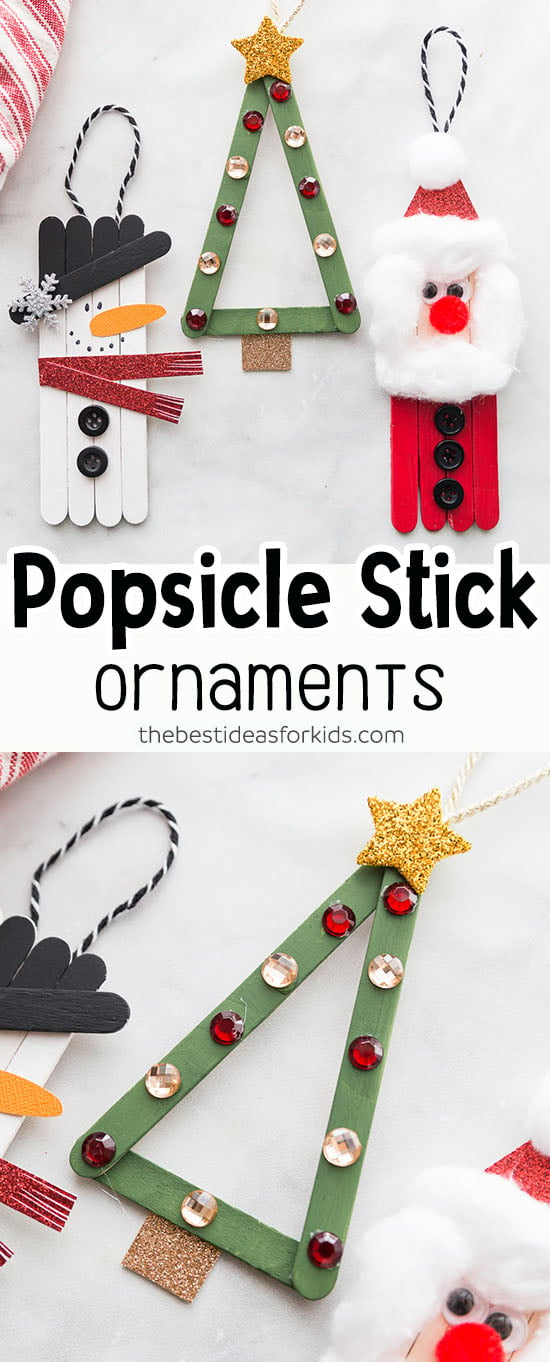 Popsicle Stick Christmas Ornaments