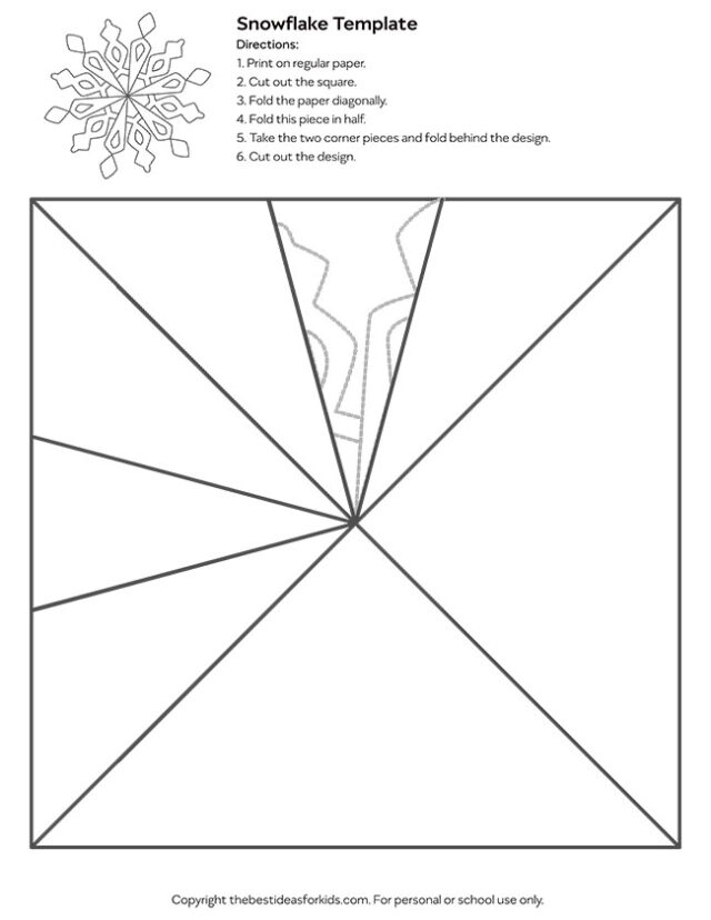 Snowflake Pattern Template