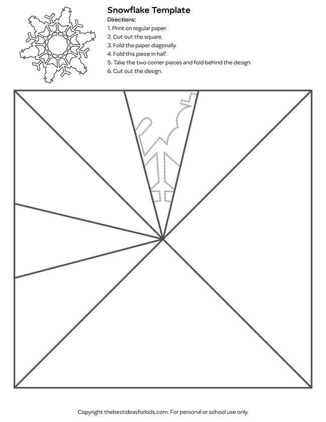 How to make a paper snowflake