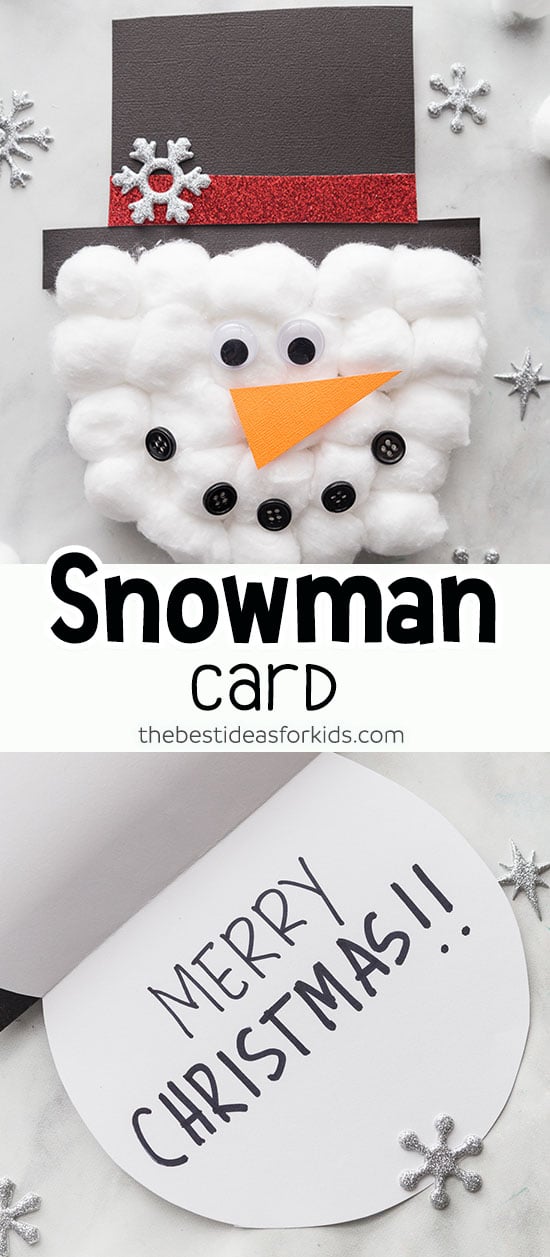 Snowman Card With Printable Template