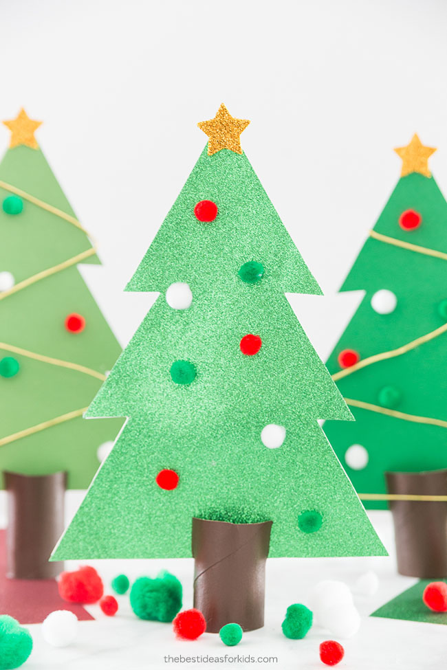 How To Make Christmas Tree On Chart Paper