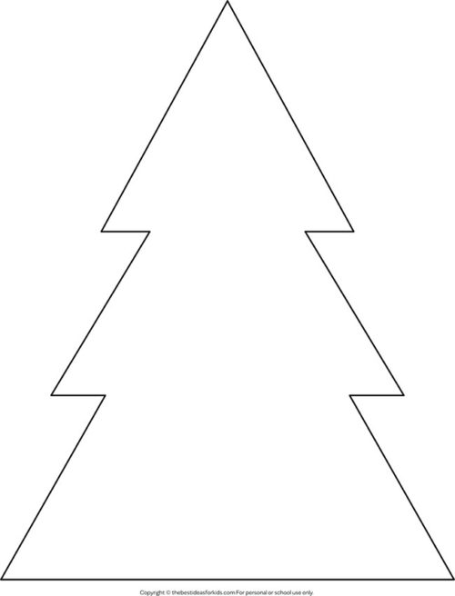 Christmas Tree Outline - The Best Ideas for Kids