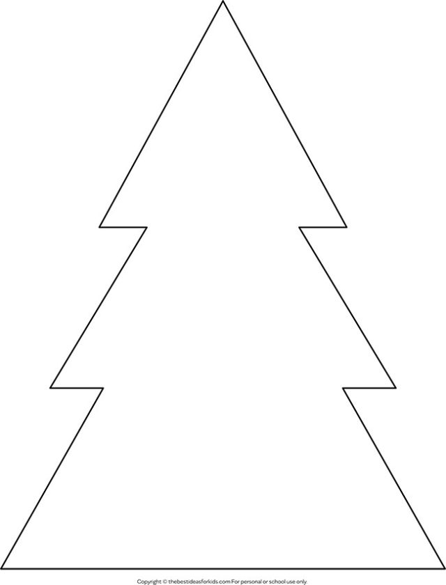 Christmas Tree Outline The Best Ideas for Kids
