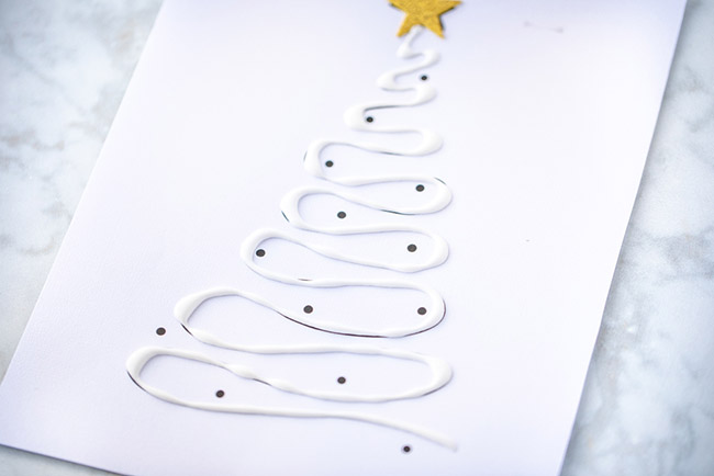 Glue on top Christmas Tree Template