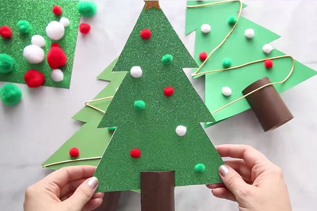 Christmas Tree In Chart Paper