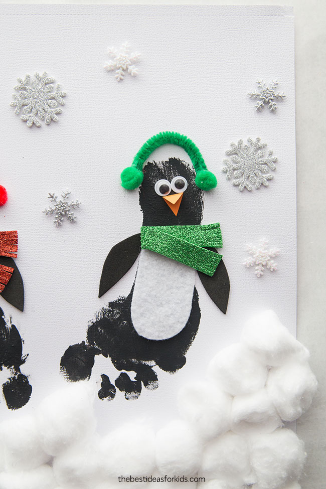 Come Together Kids: Footprint Penguin Wall Hanging