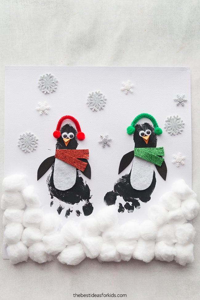 Footprint Penguin Wall Hanging - Come Together Kids