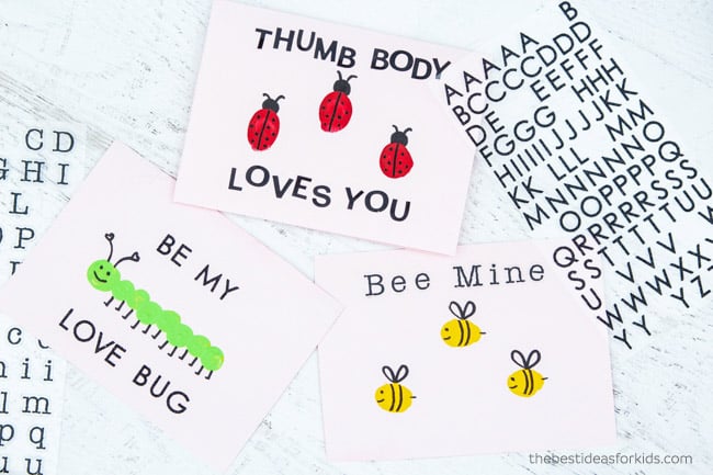 Add Stickers to Valentine Card