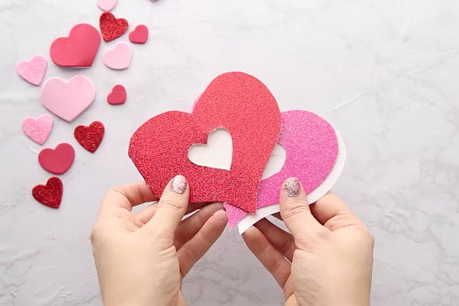 Cut out Heart Card Template