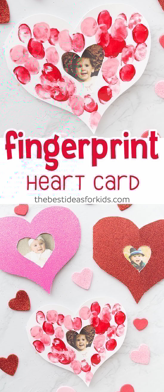 fingerprint heart card the best ideas for kids