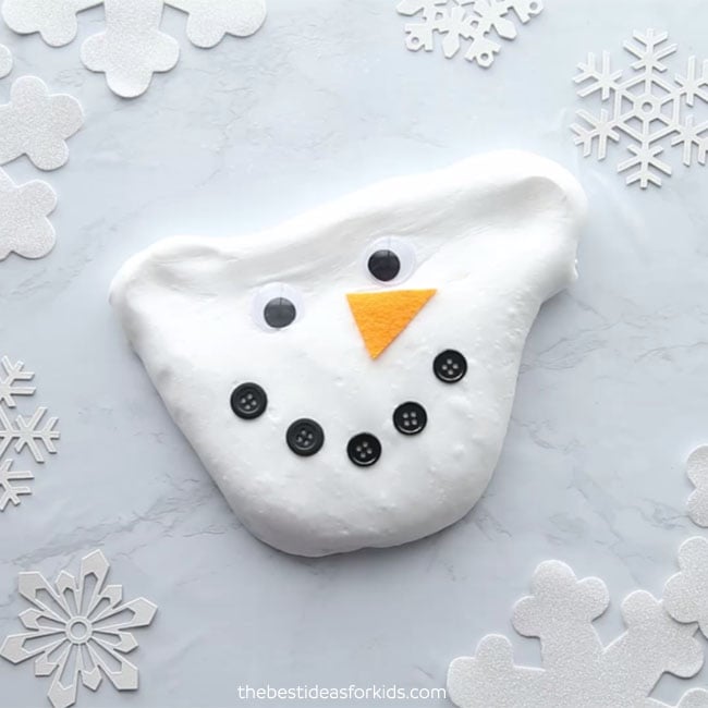 Fluffy Snowman Melted Slime
