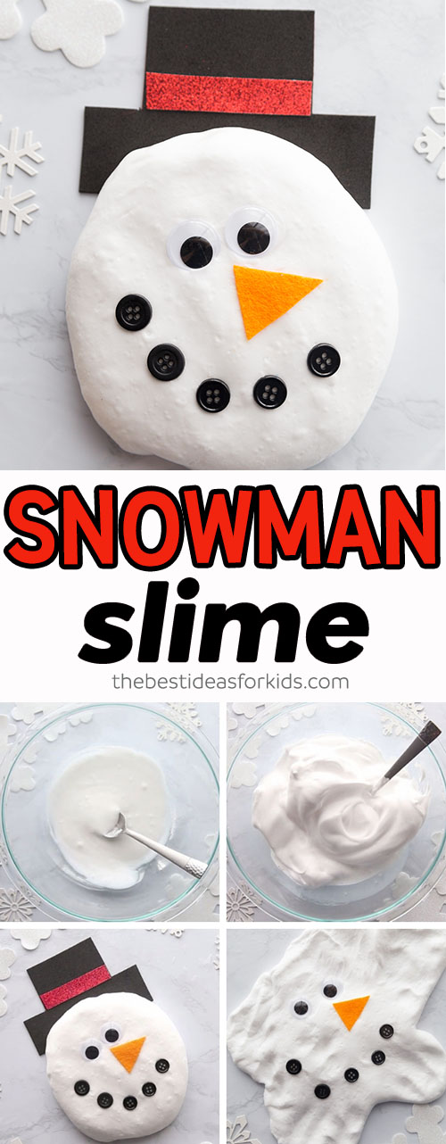 Fluffy Snowman Slime Recipe
