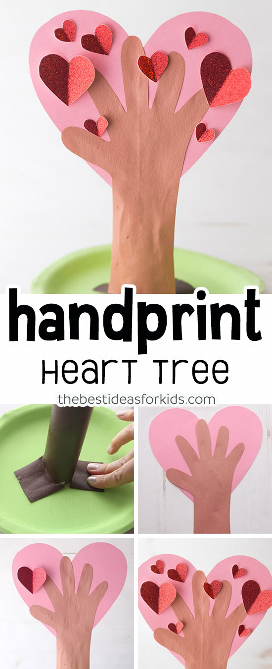 Heart Handprint Tree Craft