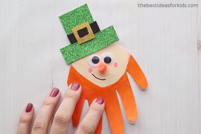 Leprechaun Handprint for St Patrick's Day