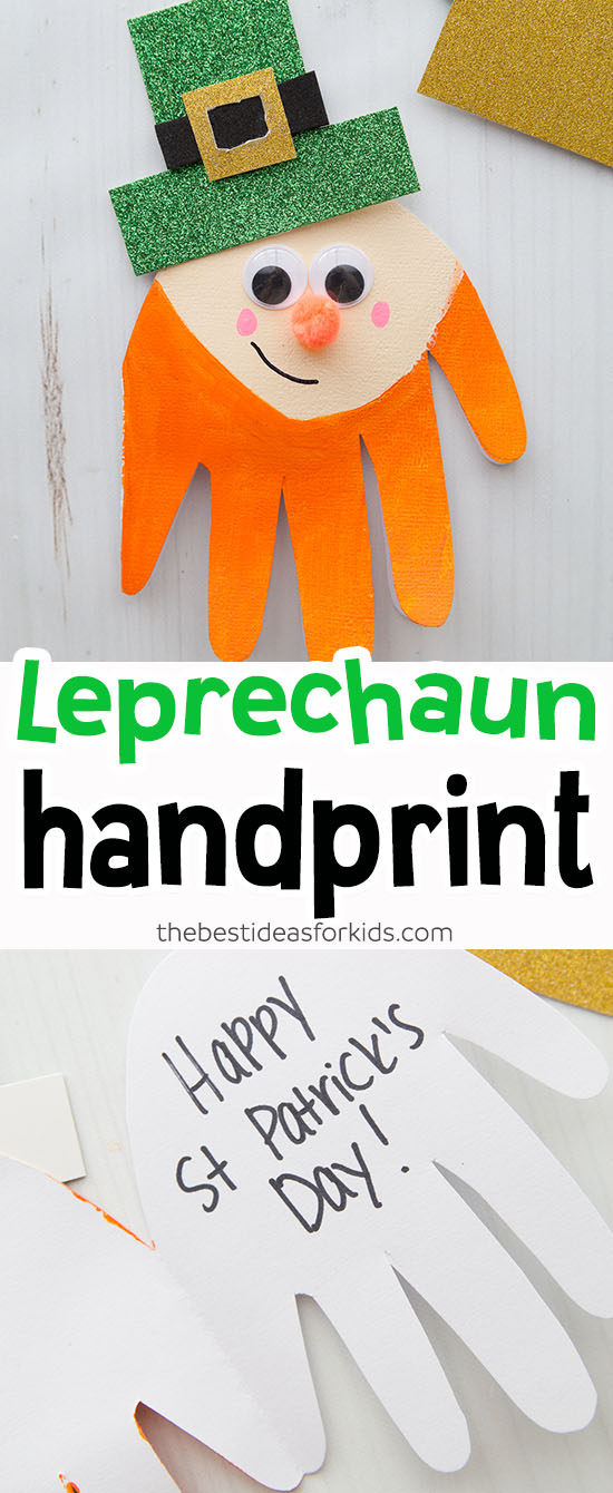 Leprechaun St Patrick's Day Handprint