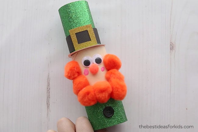 Toilet Paper Roll Leprechaun craft