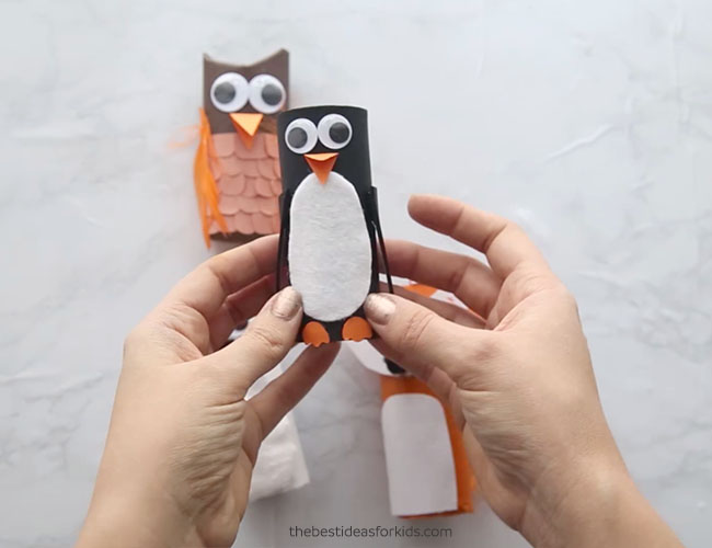 Toilet Paper Roll Penguin