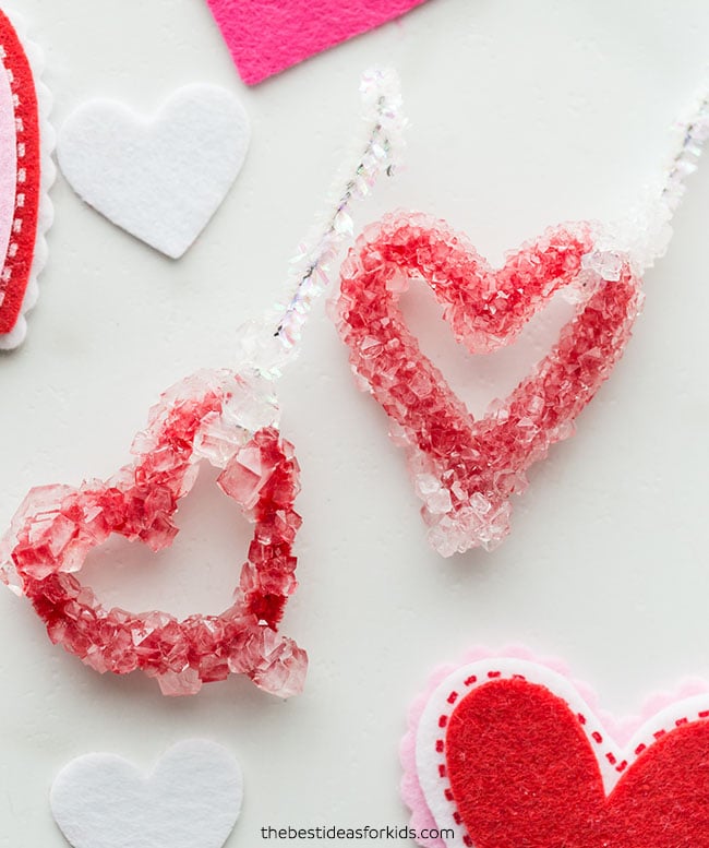 Borax Crystal Hearts Valentine's Craft for Kids - That Kids' Craft Site