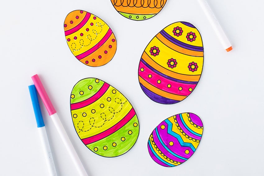 Easter Egg Templates (Free Printables) - The Best Ideas for Kids
