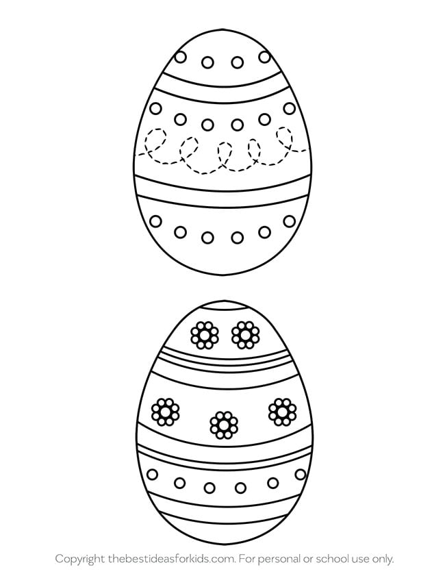 Easter Egg Pattern Stencil