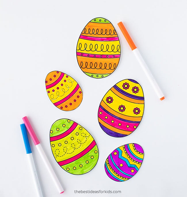 Easter Egg Templates (Free Printables) - The Best Ideas for Kids