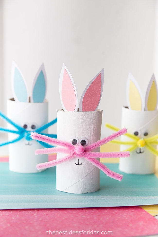 Easter Crafts for Kids | Toilet Paper Roll Bunny Craft | Beanstalk Mums