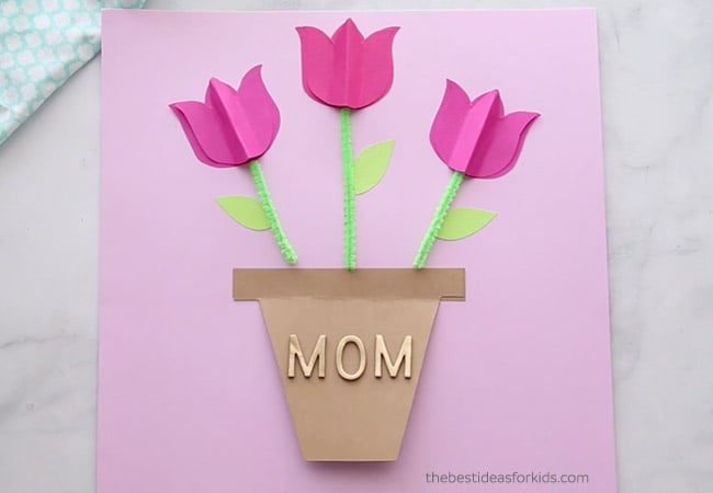 Add Mom Stickers to Mothers Day Card