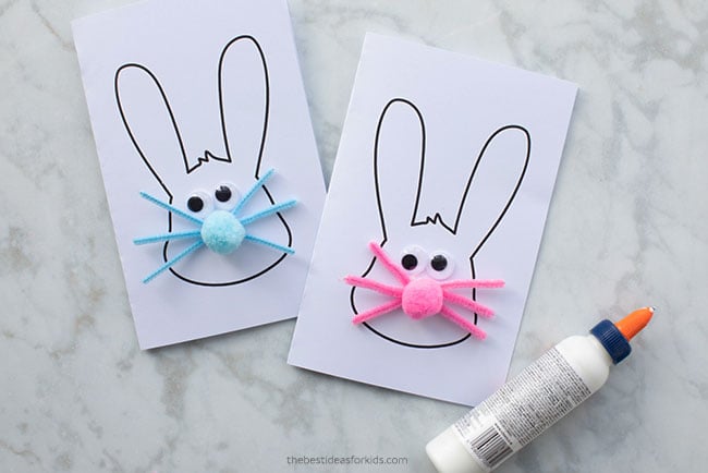 Easter Bunny Card Template