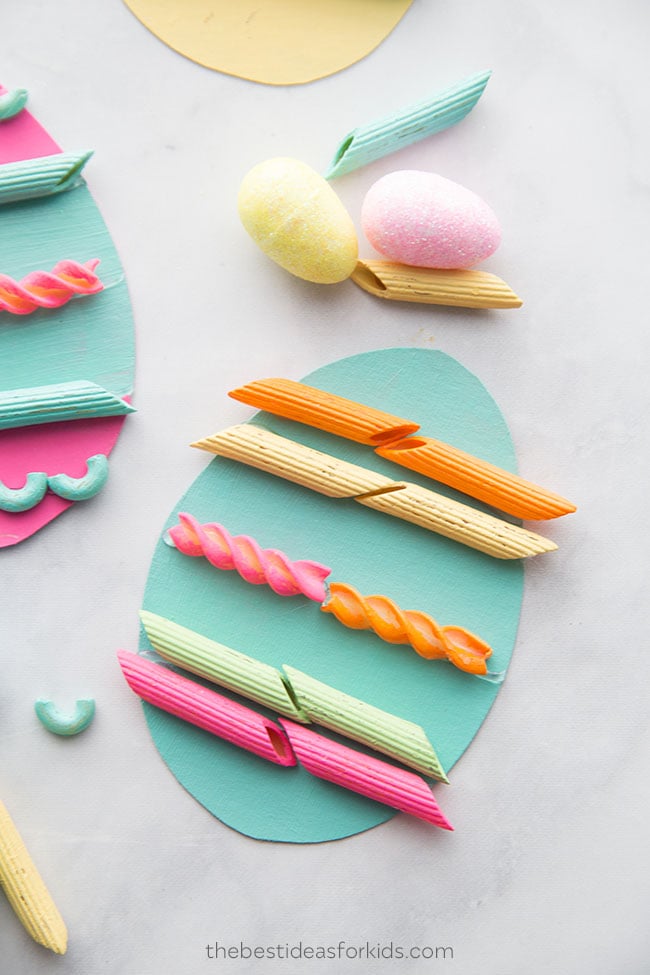 Easter Egg Pasta Craft