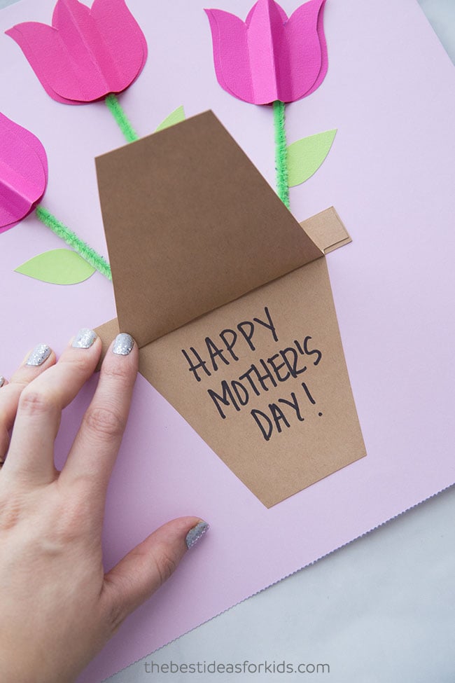 Tulip Mothers Day Card Craft