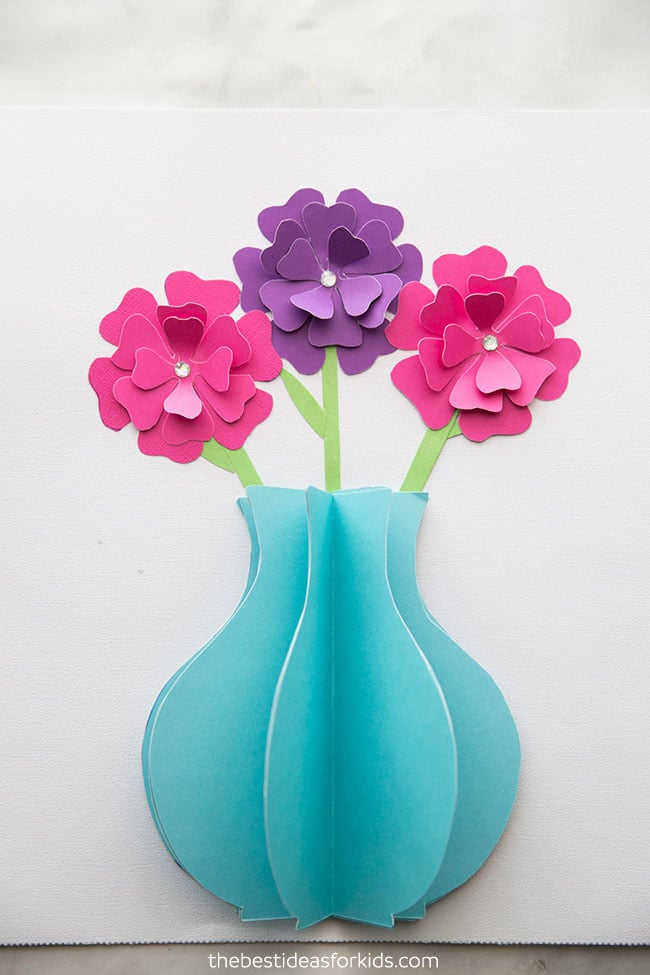 3D Paper Flower Card 