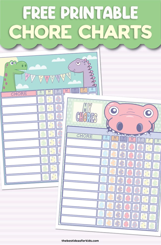 Free Printable Chore Charts for Kids
