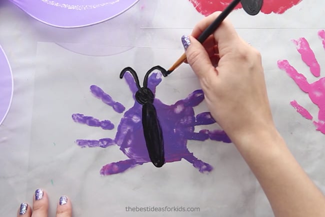 Paint Handprint for Shrink Plastic Keychain