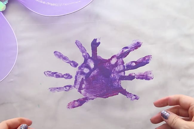 Shrink Plastic Handprint Keychain