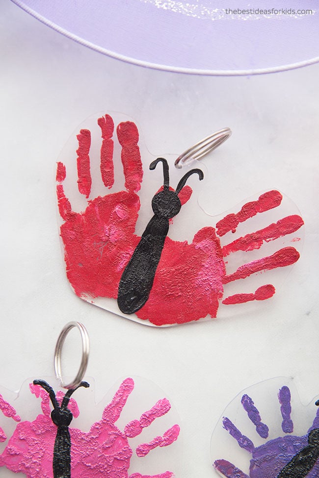 Shrinky Dink Butterfly Handprint